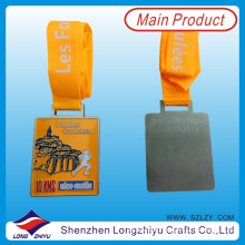 França Custom Design Medalha Esporte Metal Corrida Medalhas de Honra Prêmio Medalha Retângulo